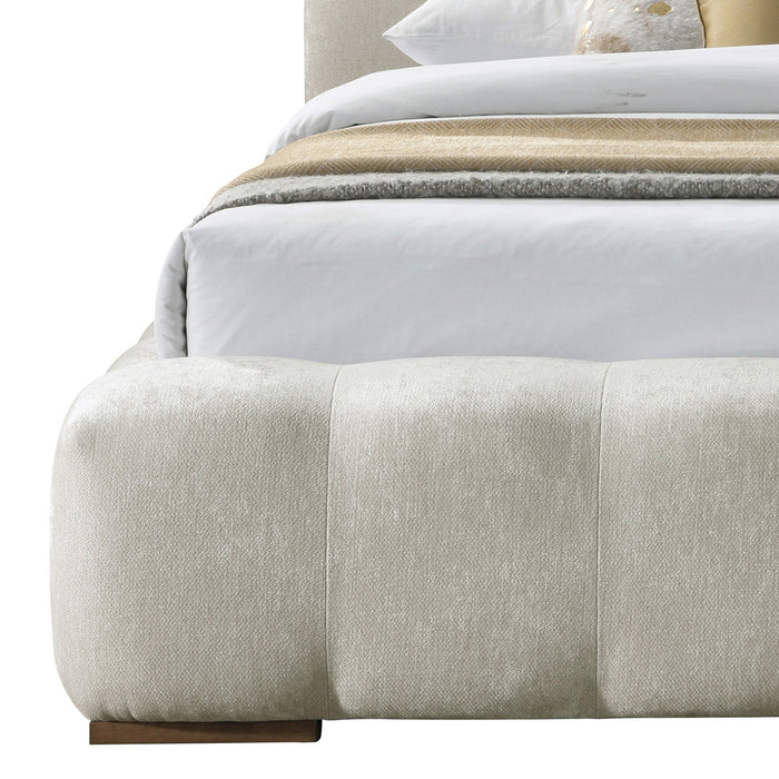 Pasha 60" Platform Bed Beige Pearl