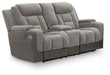 Mixed Motion - Power Reclining Loveseat With Console / Adjustable Headrest