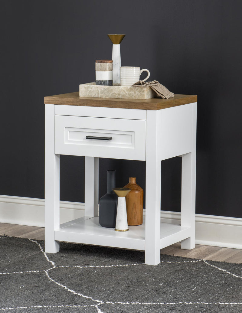 Franklin - Open Nightstand - White