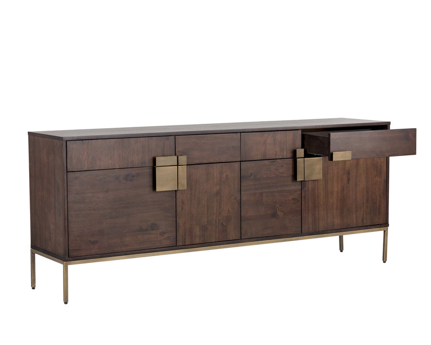 Jade Sideboard - Antique Brass - Dark Mango