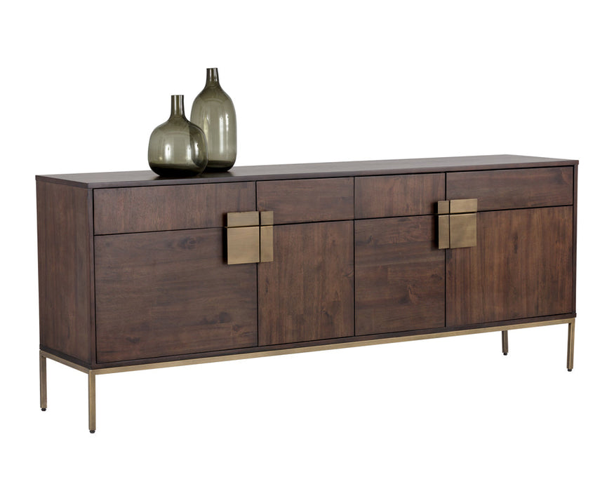 Jade Sideboard - Antique Brass - Dark Mango