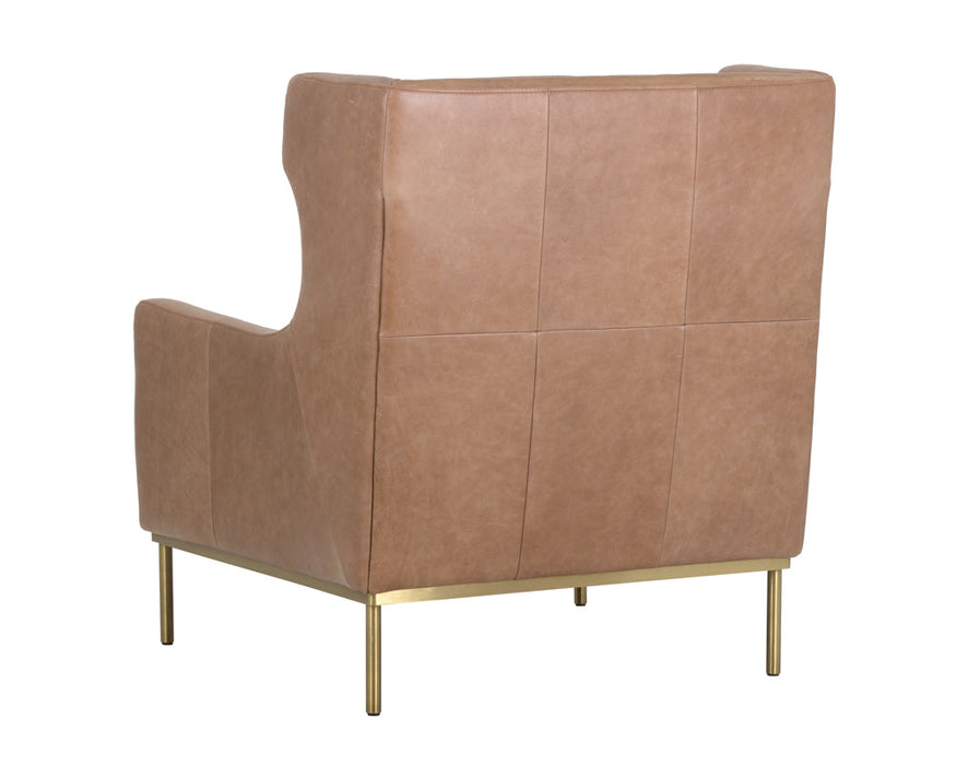 Virgil Lounge Chair -Marseille Camel Leather