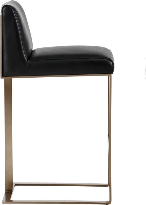 Dean Barstool Antique Brass Cantina Black