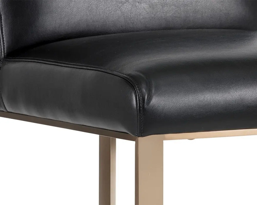 Dean Barstool Antique Brass Cantina Black