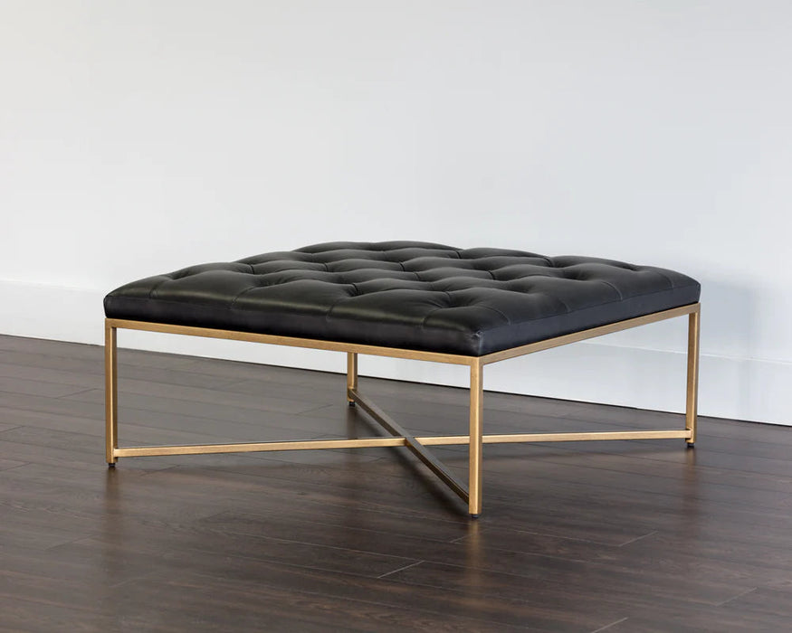 Endall Ottoman - Antique Brass