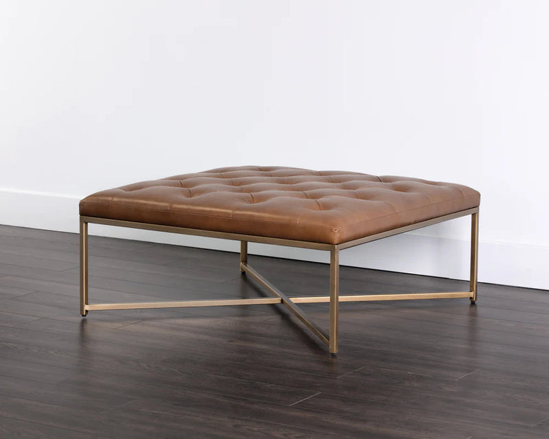 Endall Ottoman - Antique Brass
