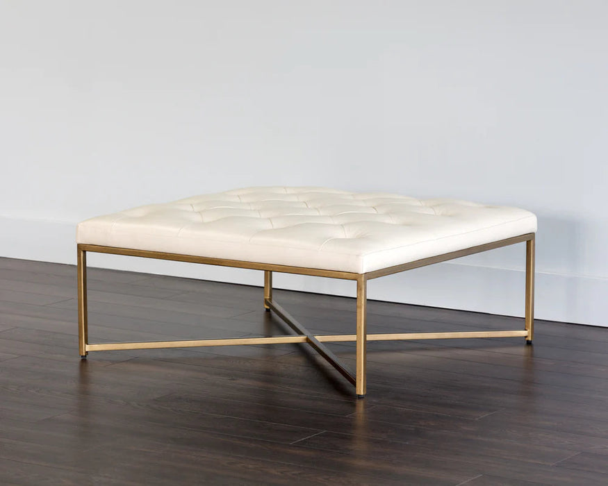 Endall Ottoman - Antique Brass