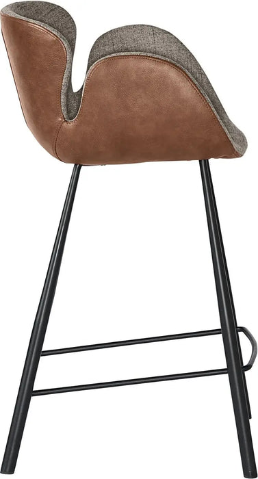Waldo Counter Stool - November Grey / Cinnamon Brown
