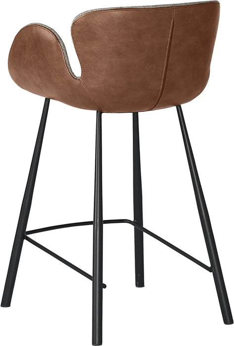 Waldo Counter Stool - November Grey / Cinnamon Brown