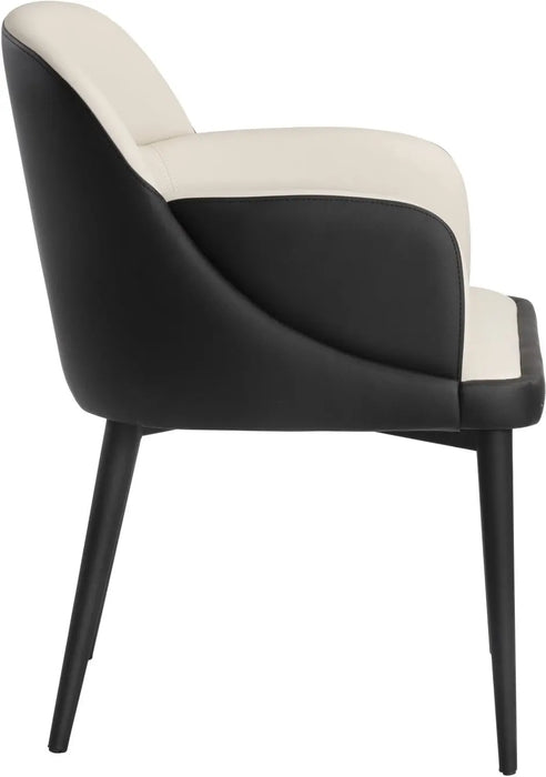 Hagan Dining Armchair Dillon Cream / Dillon Black