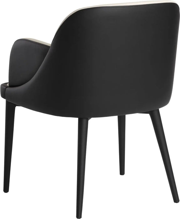 Hagan Dining Armchair Dillon Cream / Dillon Black