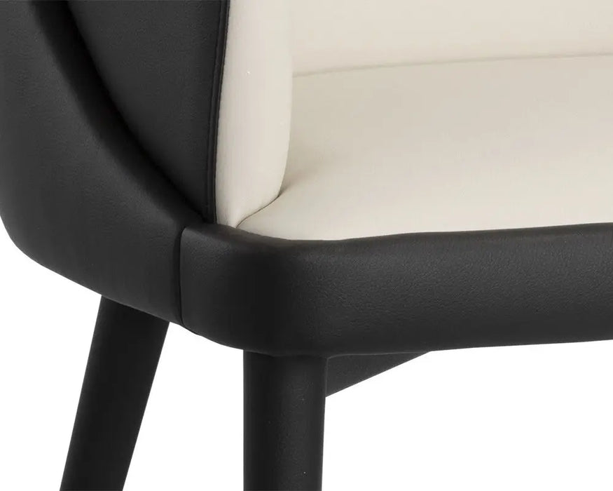 Hagan Dining Armchair Dillon Cream / Dillon Black