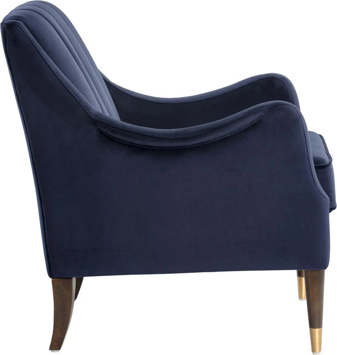 Patrice Lounge Chair Abbington Navy