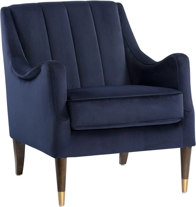 Patrice Lounge Chair Abbington Navy