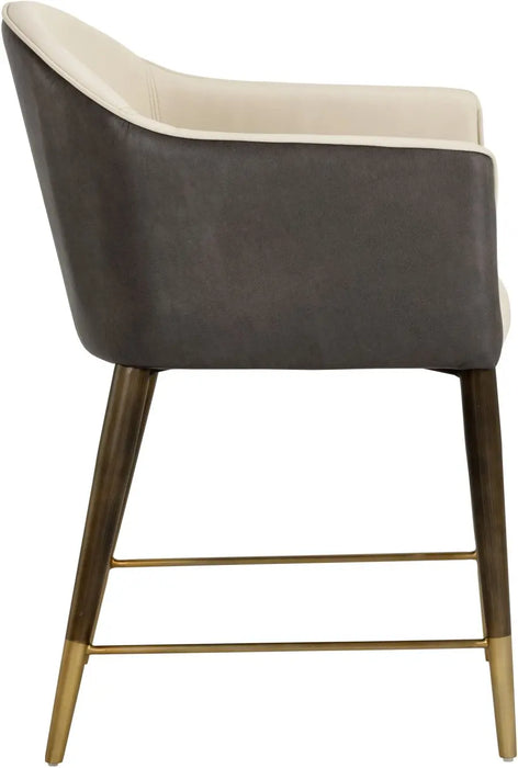 Kylin Dining Armchair Dillon Cream / Bravo Ash