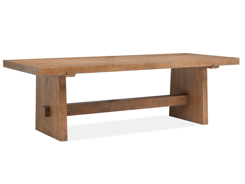 Lindon - Trestle Dining Table - Light Brown