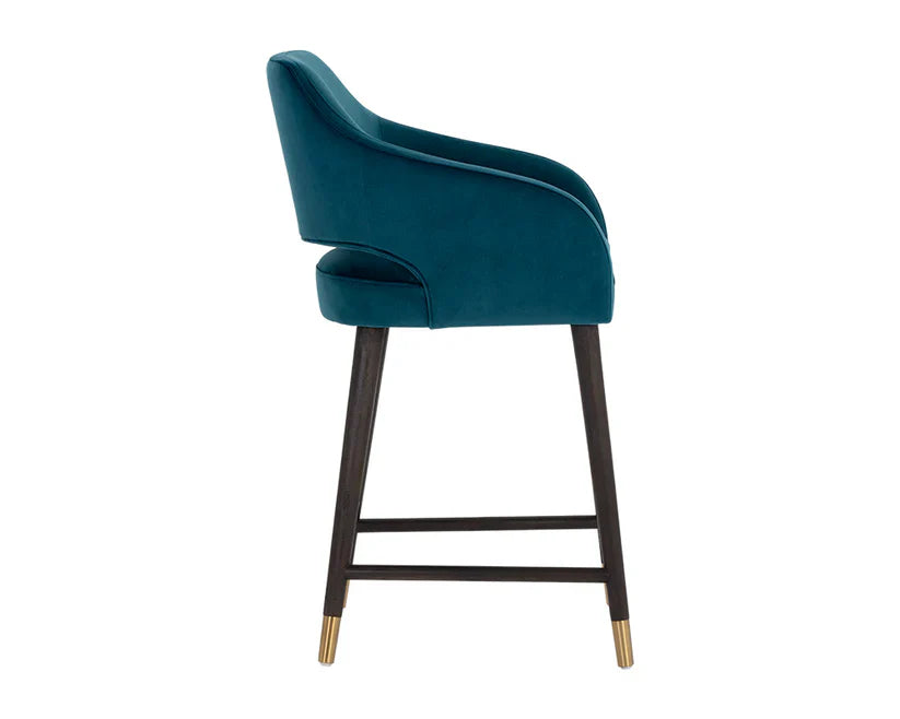 Adelaide Counter Stool- Timeless teal