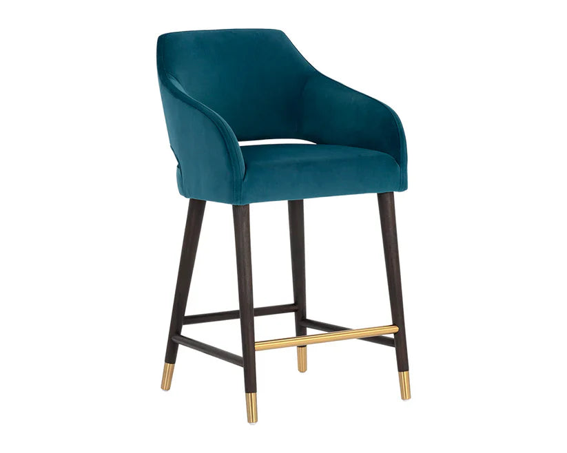 Adelaide Counter Stool- Timeless teal