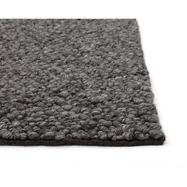 Umea Hand Woven Rug Black