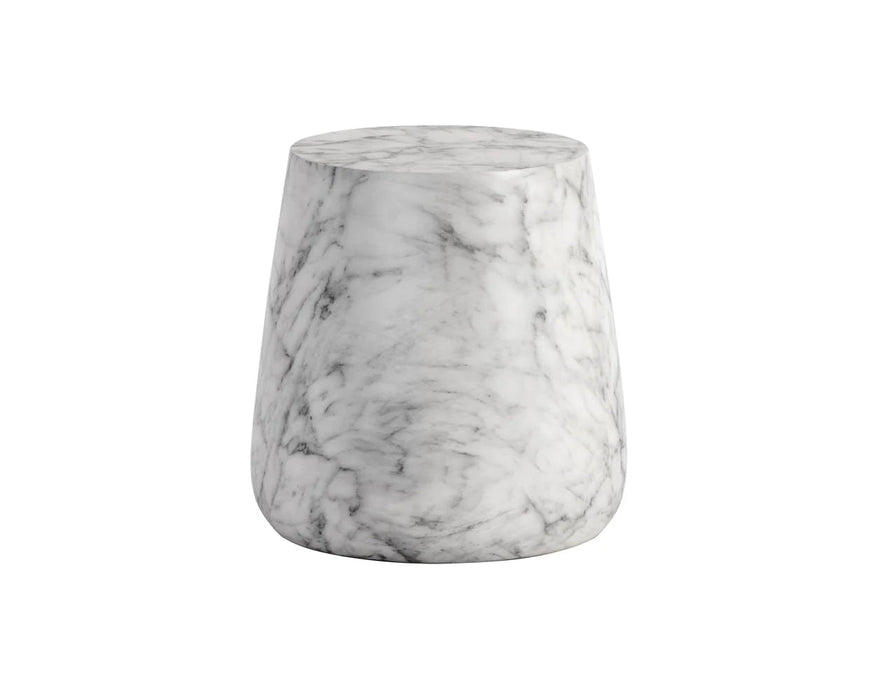 Aries Side Table - Marble Look