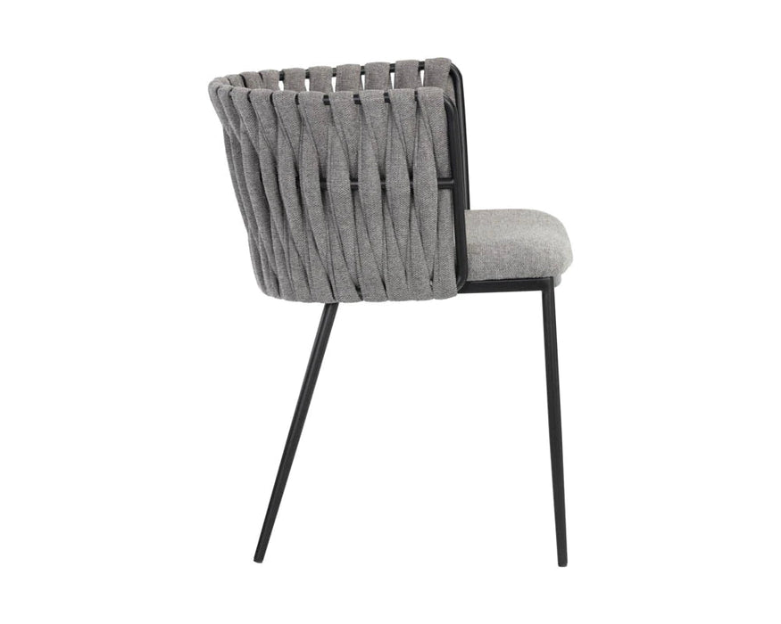 Sarai Dining Armchair- Belfast Heather Grey