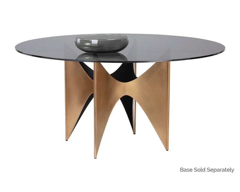 Glass Dining Table Top Round 59"
