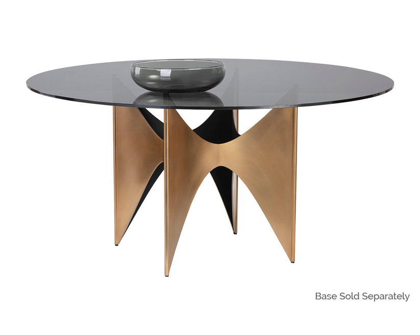 Glass Dining Table Top Round 59"