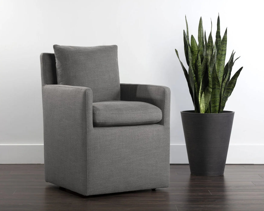 Glenrose Wheeled Dining Armchair