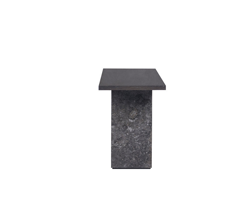 Rebel Console Table Grey Marble / Charcoal Grey