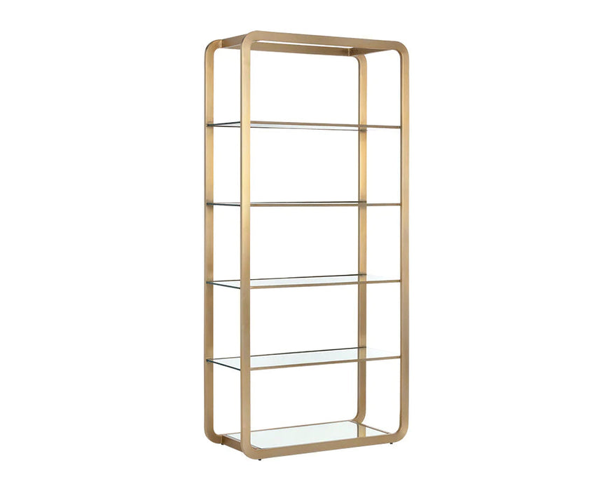 Ambretta Bookcase - Small Gold
