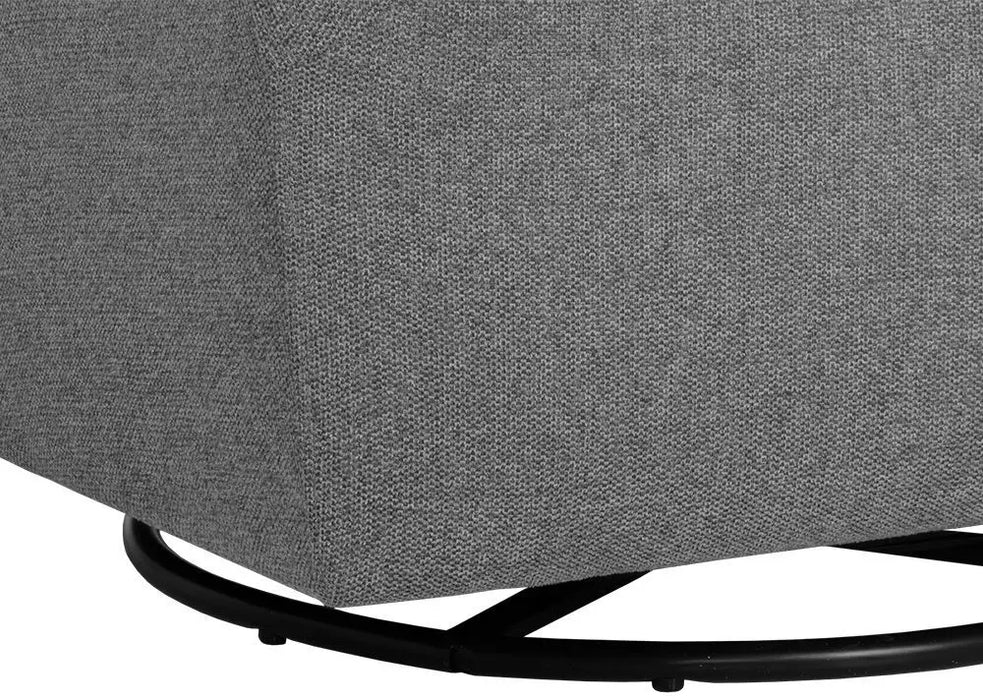 Silvana Glider Lounge Chair- Belfast Koala Grey