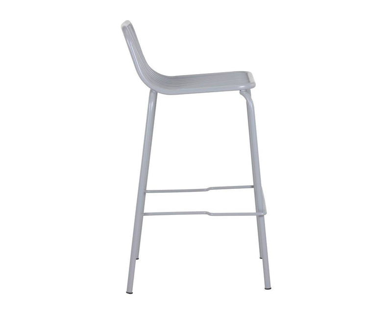 Cypress Outdoor Counter Stool - Silver