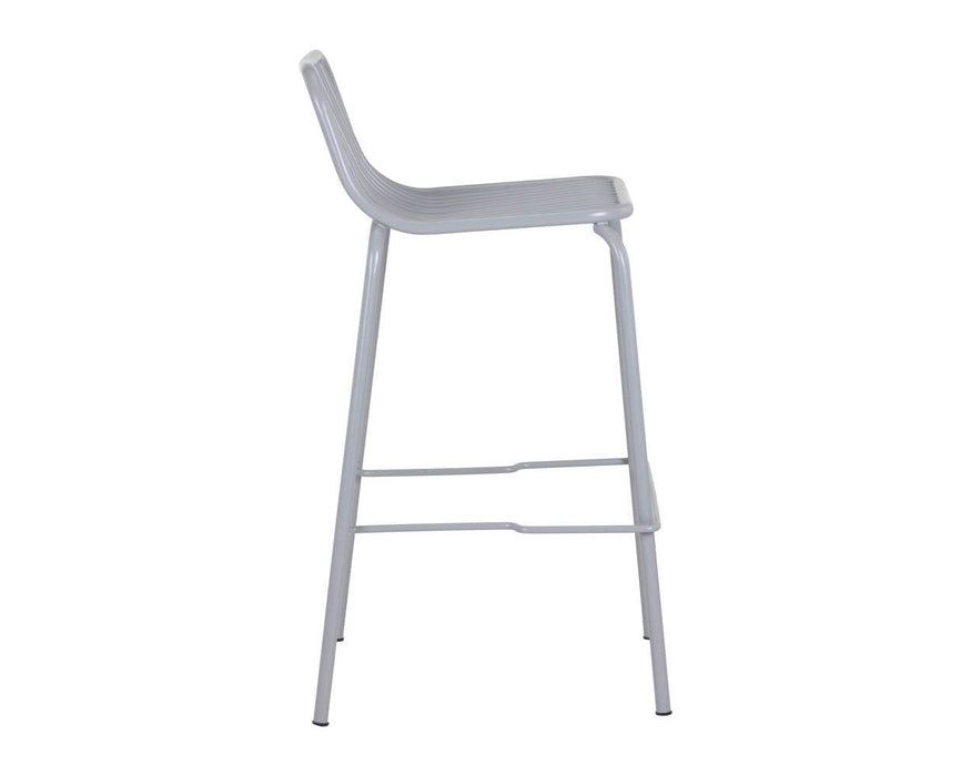 Cypress Outdoor Counter Stool - Silver