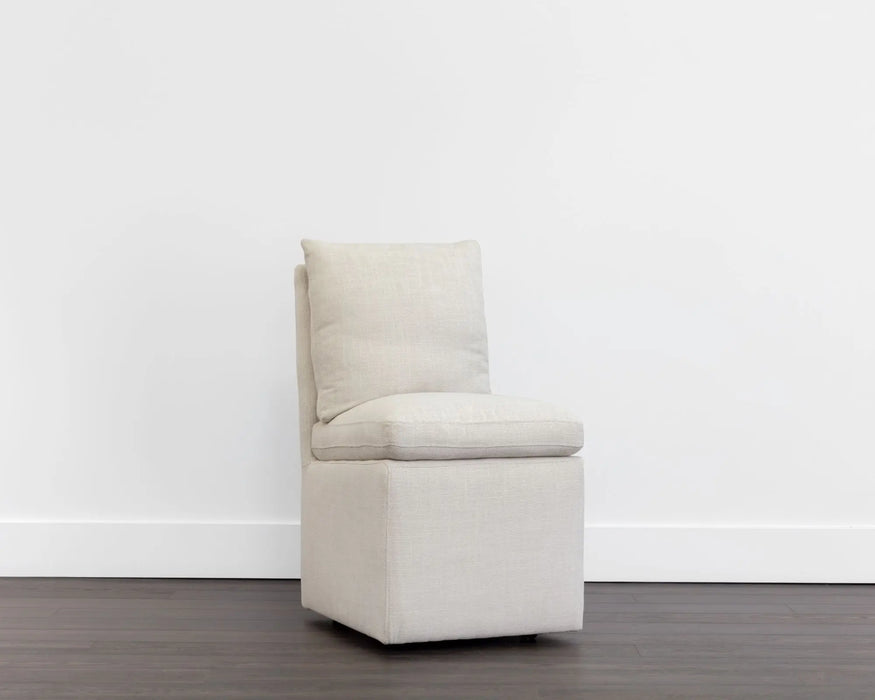 Glenrose Wheeled Dining Chair