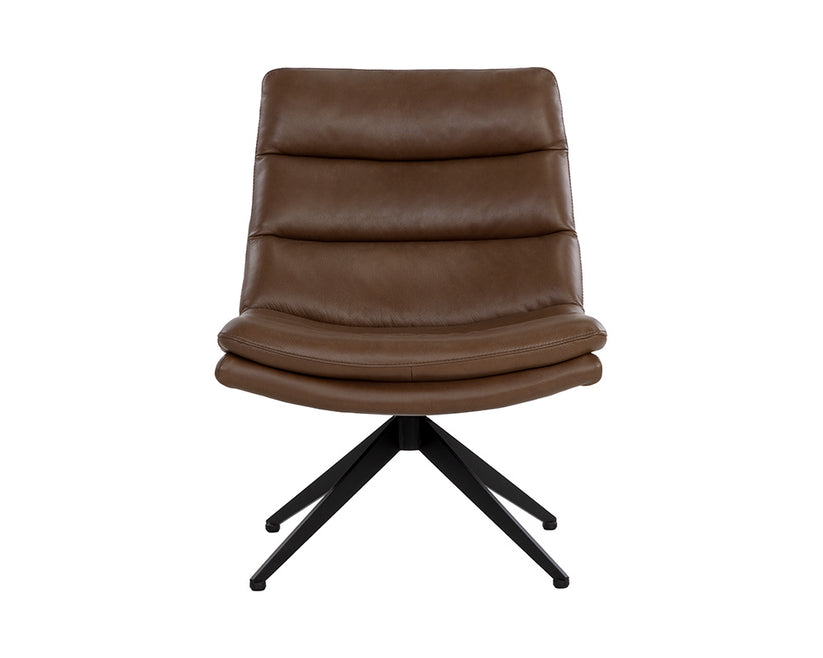 Keller Swivel Lounge Chair Leather
