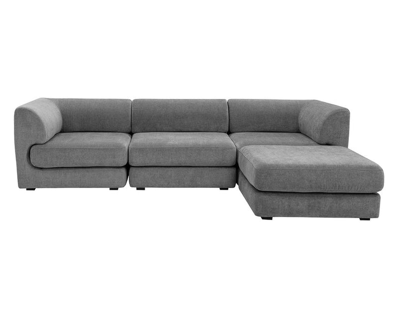 Harmony Modular Ottoman Danny Dark Grey