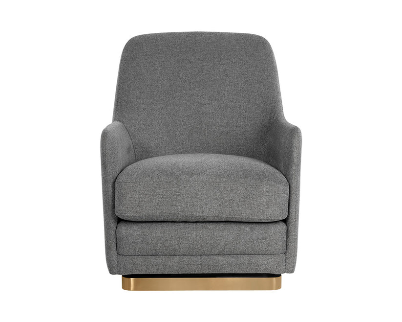 Marcela Swivel Lounge Chair Belfast Koala Grey