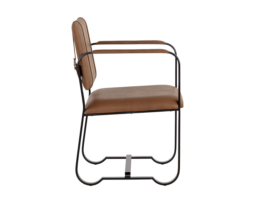 Garrett Office Chair Cognac Leather