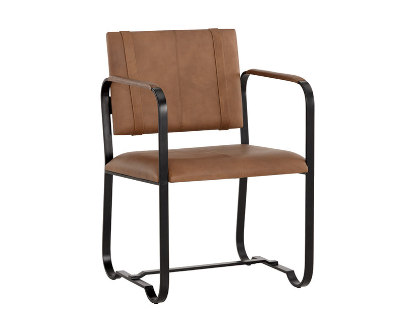 Garrett Office Chair Cognac Leather