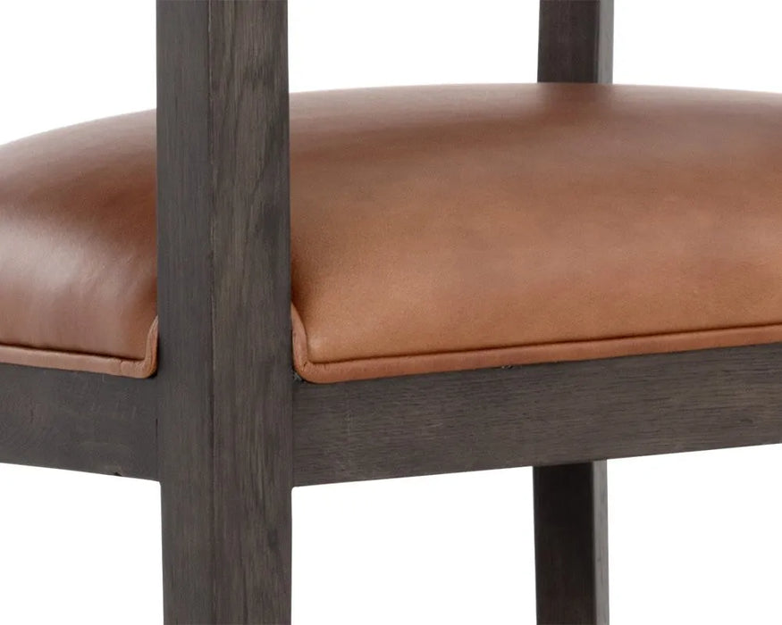Brylea Counter Stool-  Brown Shalimar Tobacco Leather