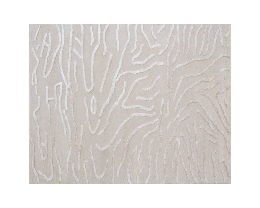 Kenya Hand Tufted Rug Beige - 8" X 10"