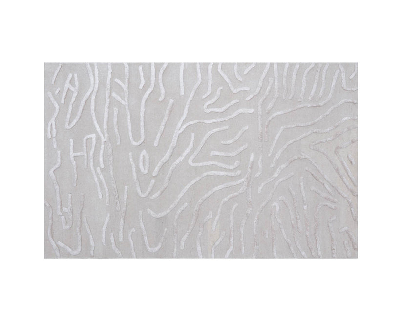 Kenya Hand Tufted Rug Beige - 8" X 10"