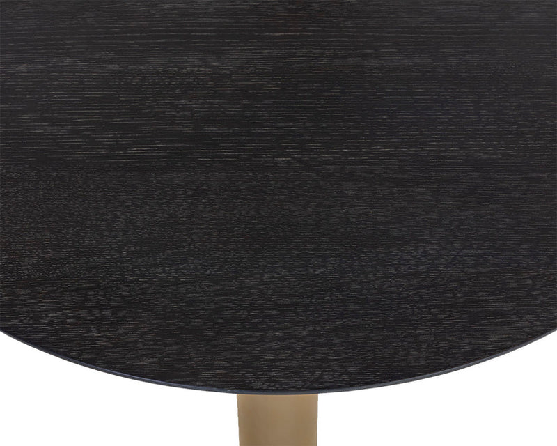 Monaco Bar Table Gold Grey Marble / Charcoal Grey