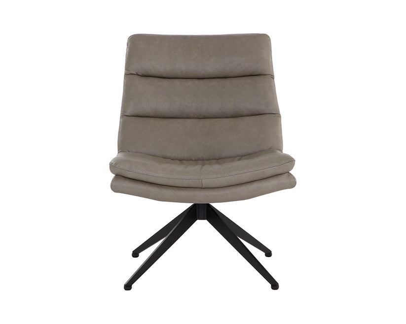 Keller Swivel Lounge Chair Leather