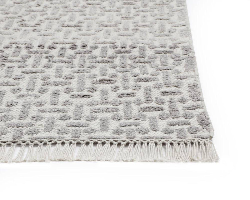 Ingrid Hand-knotted Rug -Grey / Ivory - 9' X 12'