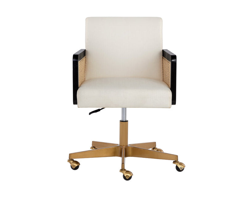 Claudette Office Chair Linoso Ivory
