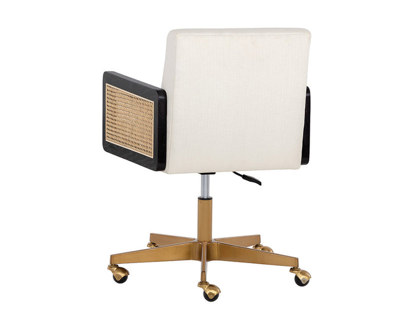 Claudette Office Chair Linoso Ivory