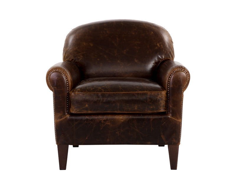 Bastoni Lounge Chair Chocolate Leather