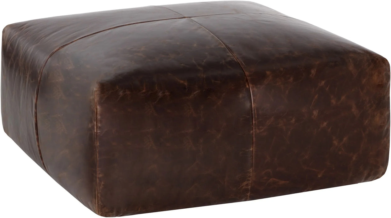 Elio Ottoman Leather