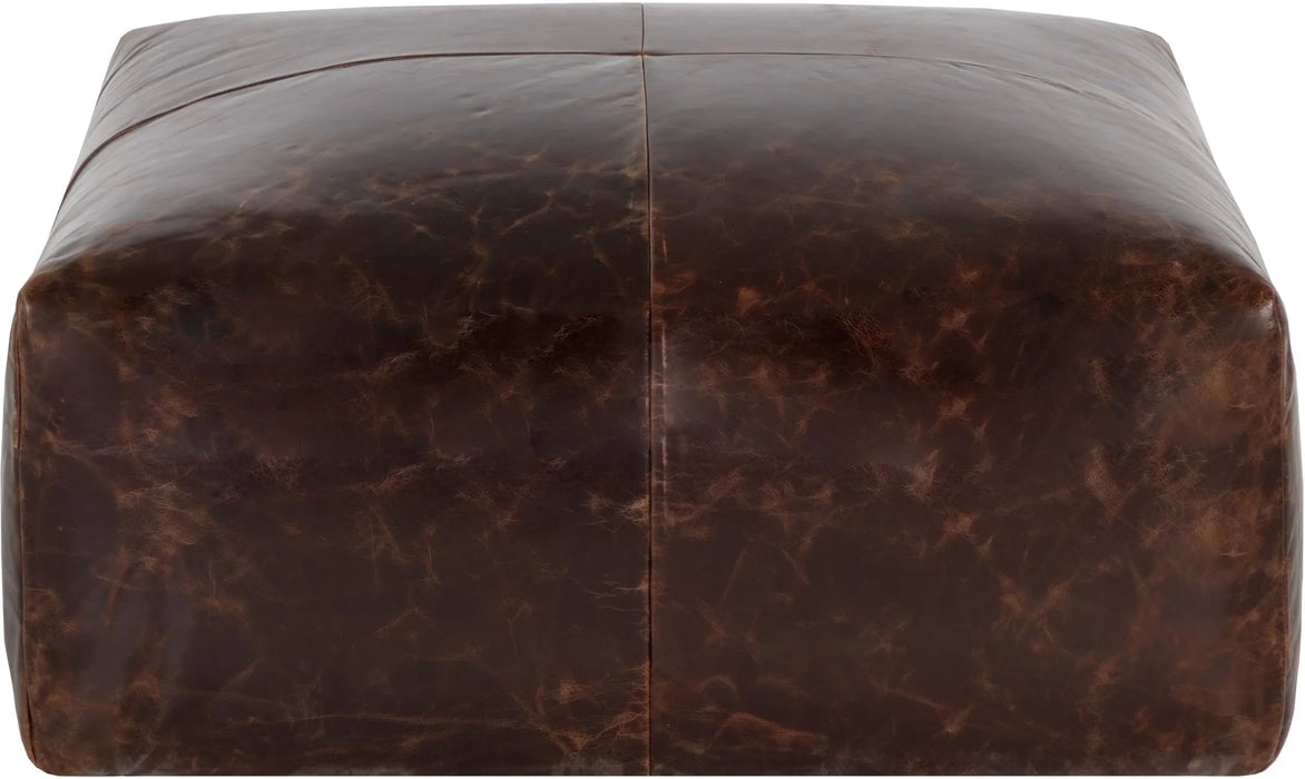 Elio Ottoman Leather